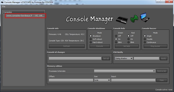 console manager ps3