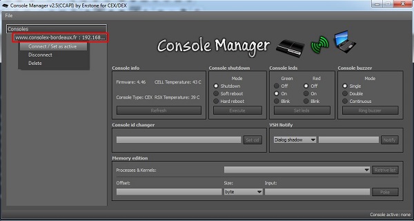 console manager ps3
