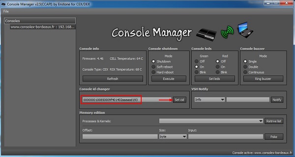 console manager ps3