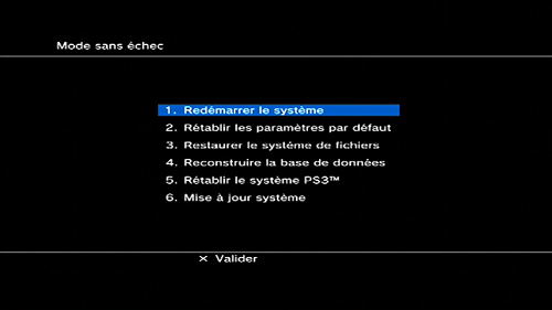 Mode Recovery PS3 1